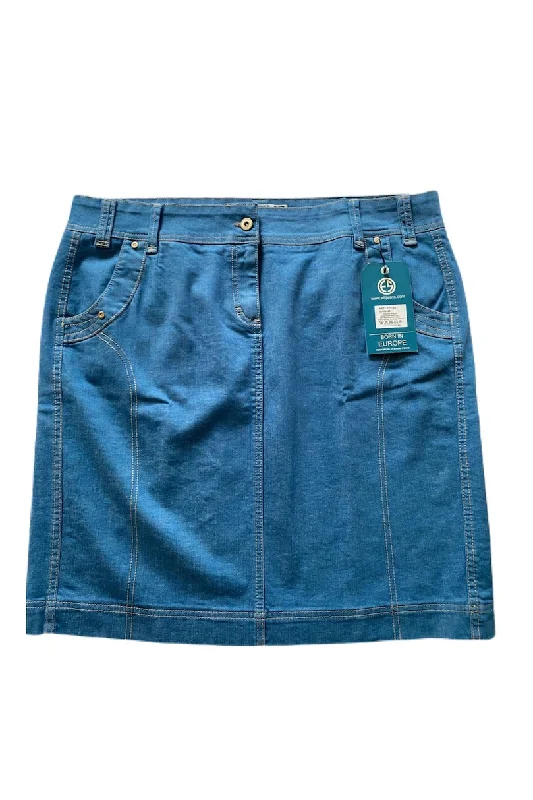 Light Blue Denim Skirt Style 178-6A corduroy skirt cozy