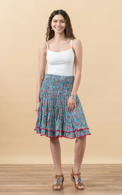 Macarena Skirt, Mini, Secret Garden velvet skirt sumptuous