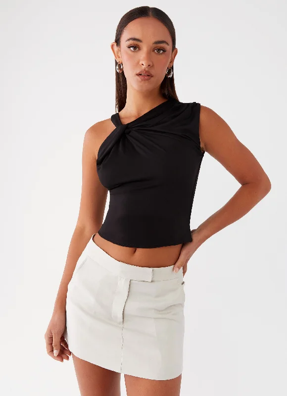 Vouge Low Rise Mini Skirt - Grey silk skirt sleek